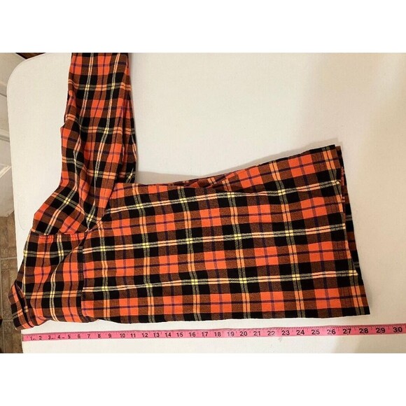 Krazy Kat XL Woman's Halloween Fall Plaid Rhinestone Spider Long Sleeve Shirt - Picture 9 of 10